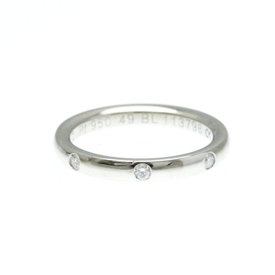 Van Cleef & Arpels Platinum Three-Stone Diamond Ring