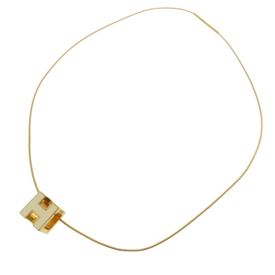 Hermes H Cube Pendant Necklace