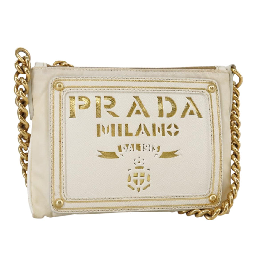 Prada Vintage Prada Cream Shoulder Bag