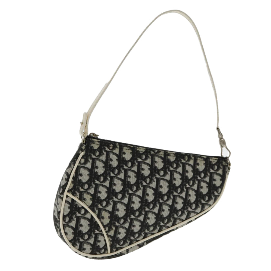Dior Mini Saddle Bag Black and Beige