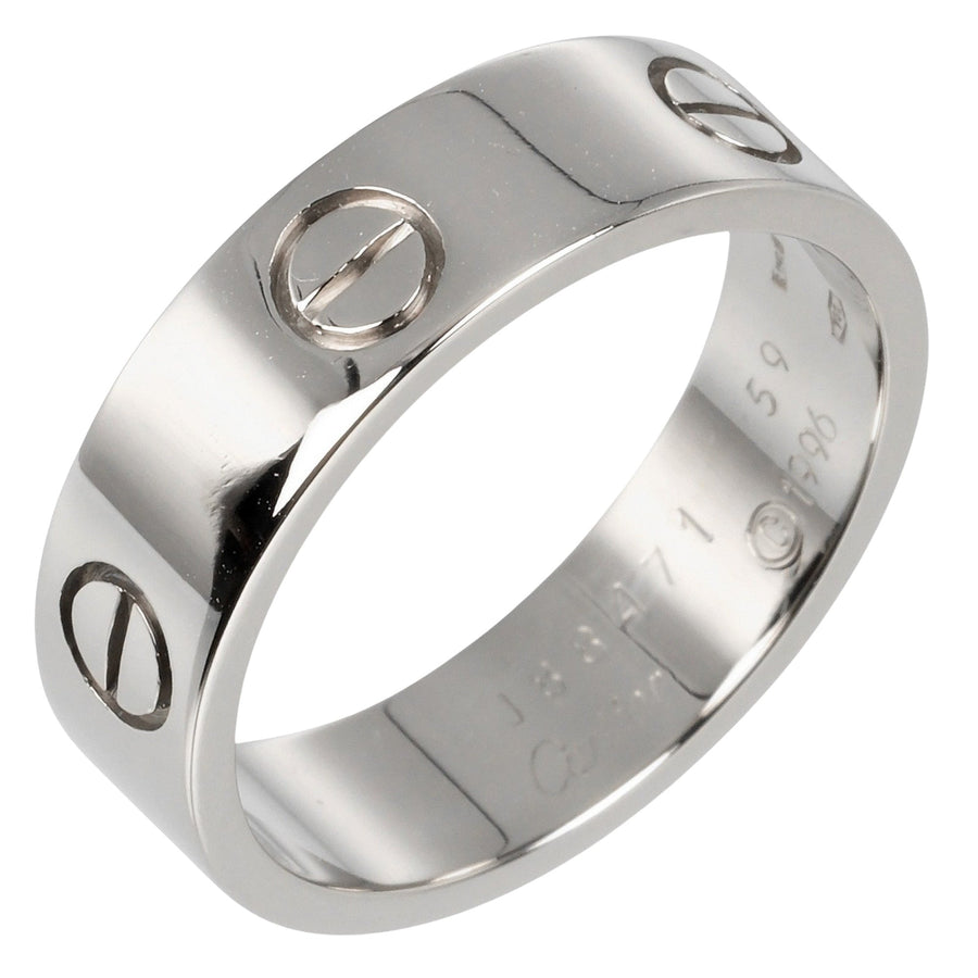 Cartier Love Ring Classic Platinum Band