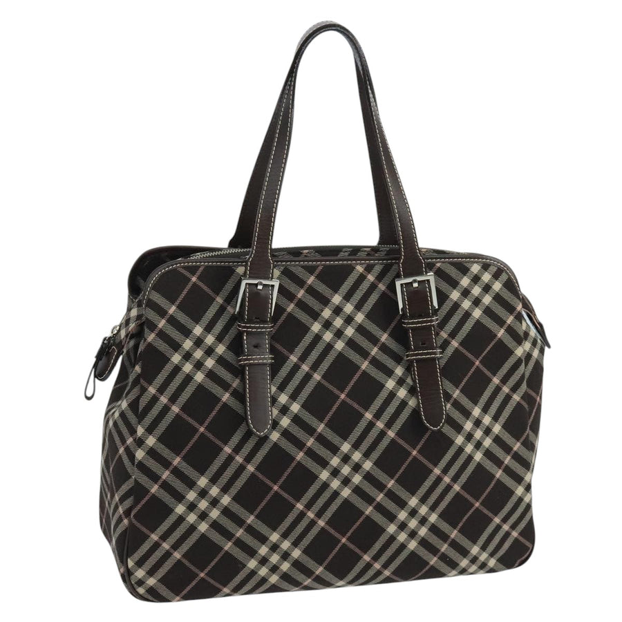 Burberry Brown Plaid Tote Bag