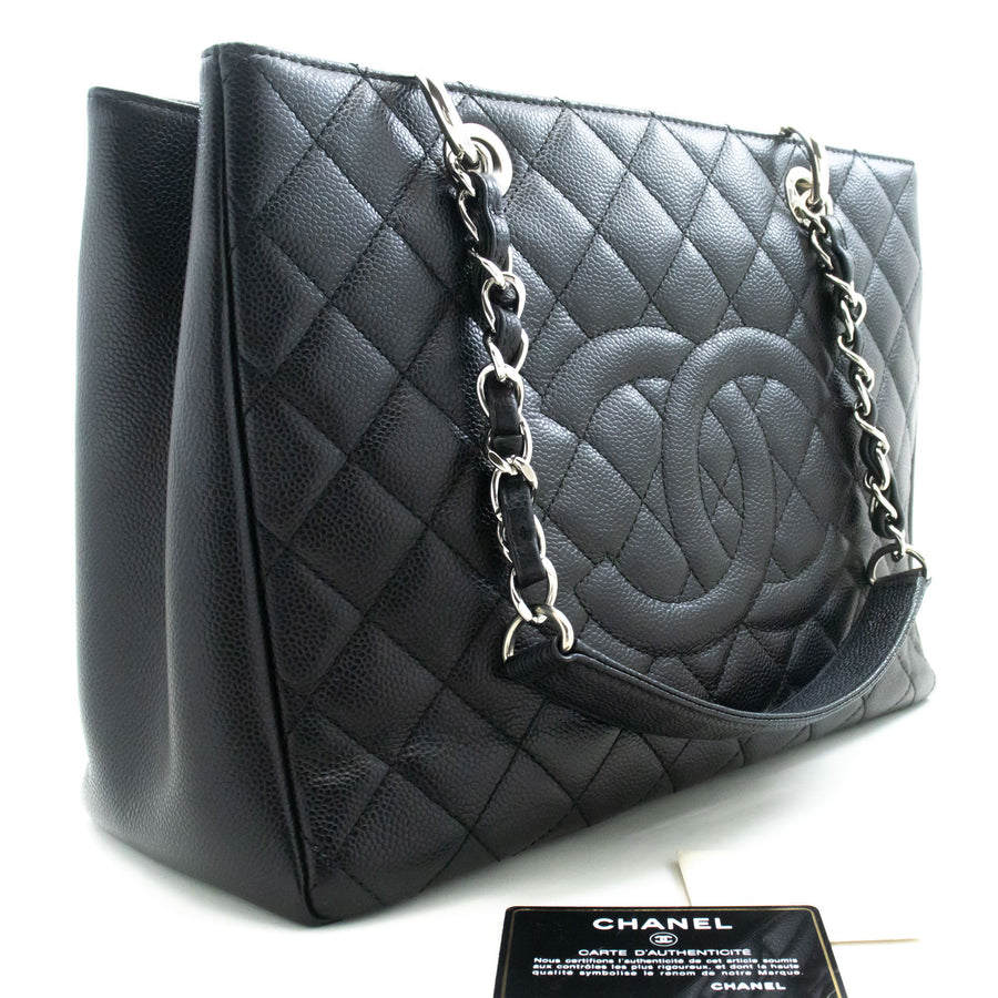 Chanel Classic Jumbo Tote Black Caviar Leather