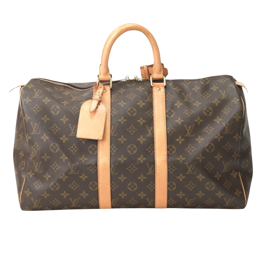 Louis Vuitton Keepall 55 Monogram Canvas Travel Bag