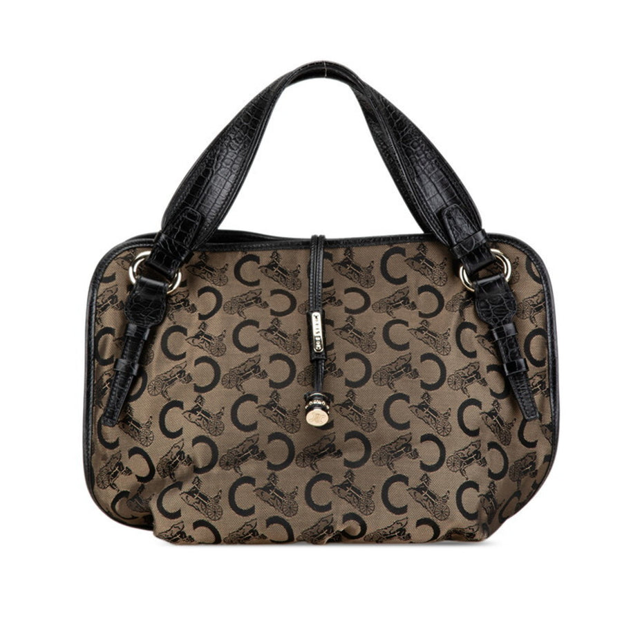 Celine Horse Carriage Tote BeigeBlack