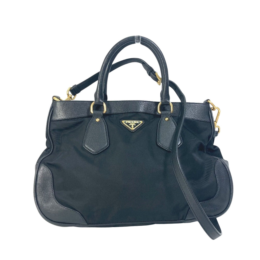 Prada Nylon and Leather ToteModelTote Bag