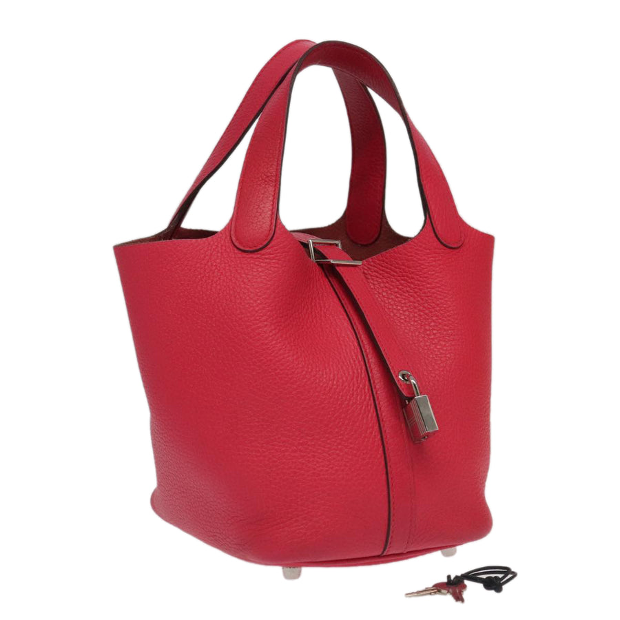 Hermes Picotin Lock 18 handbag Rose Clemence leather