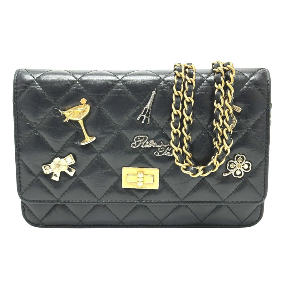 Chanel Classic Wallet on Chain Paris Charms