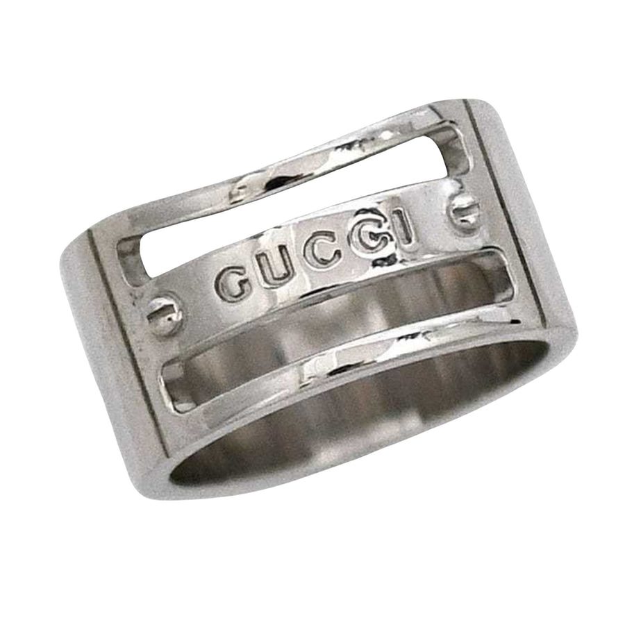 Gucci Cutout ring silver style