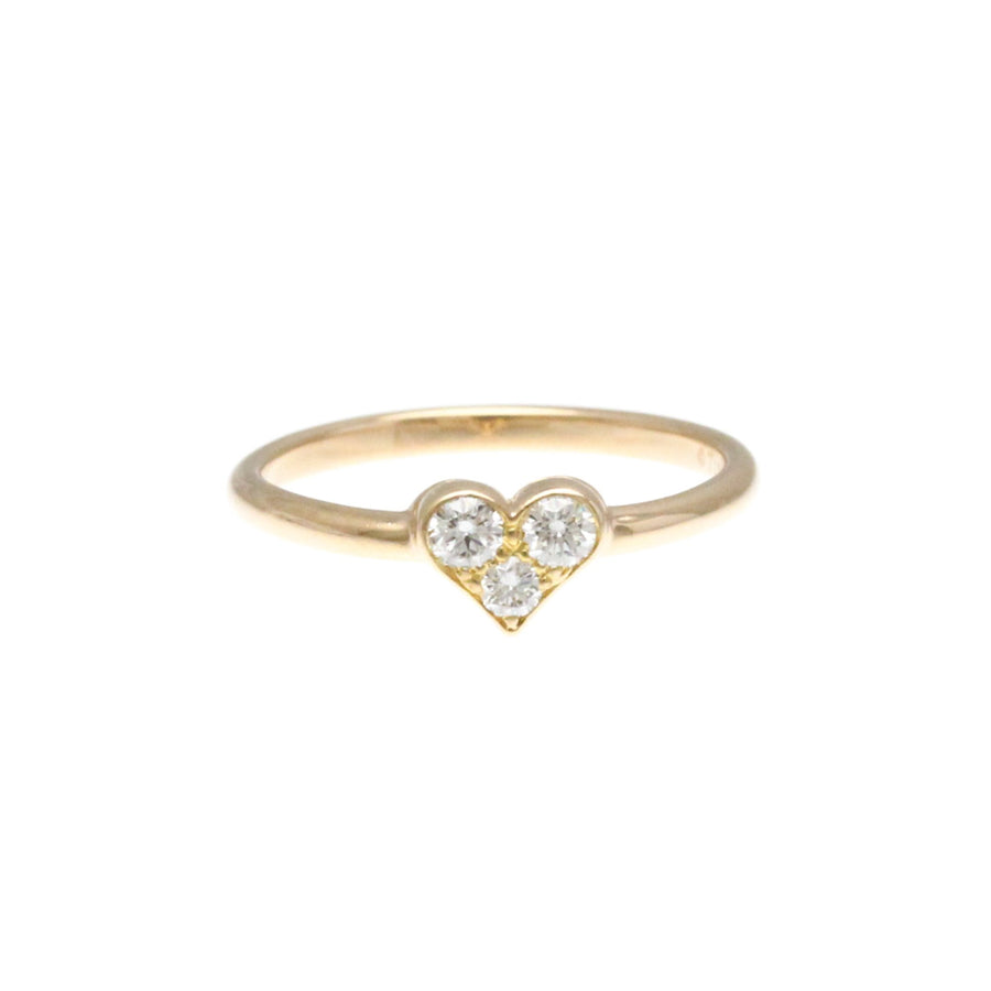 Tiffany & Co. Heart Ring ThreeStone Diamond
