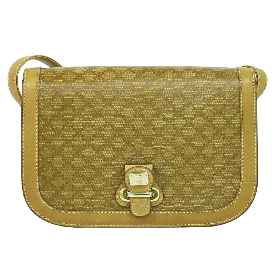 Celine Vintage Canvas Shoulder Bag Macadam Style