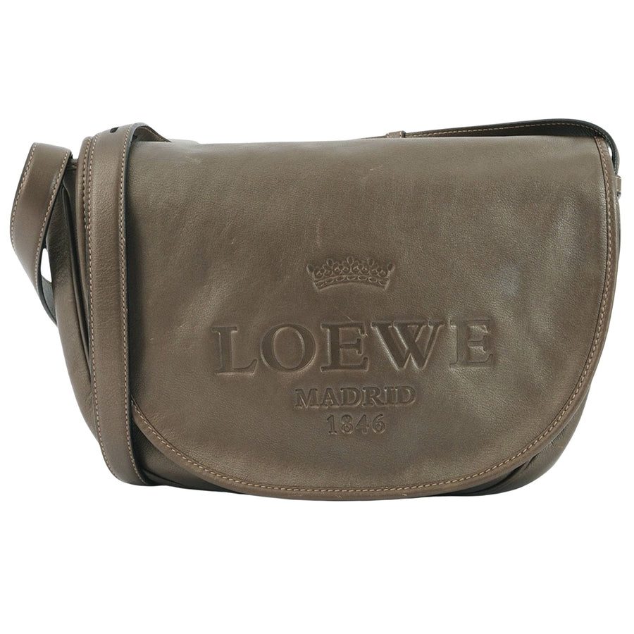 Loewe Madrid Leather Shoulder Bag