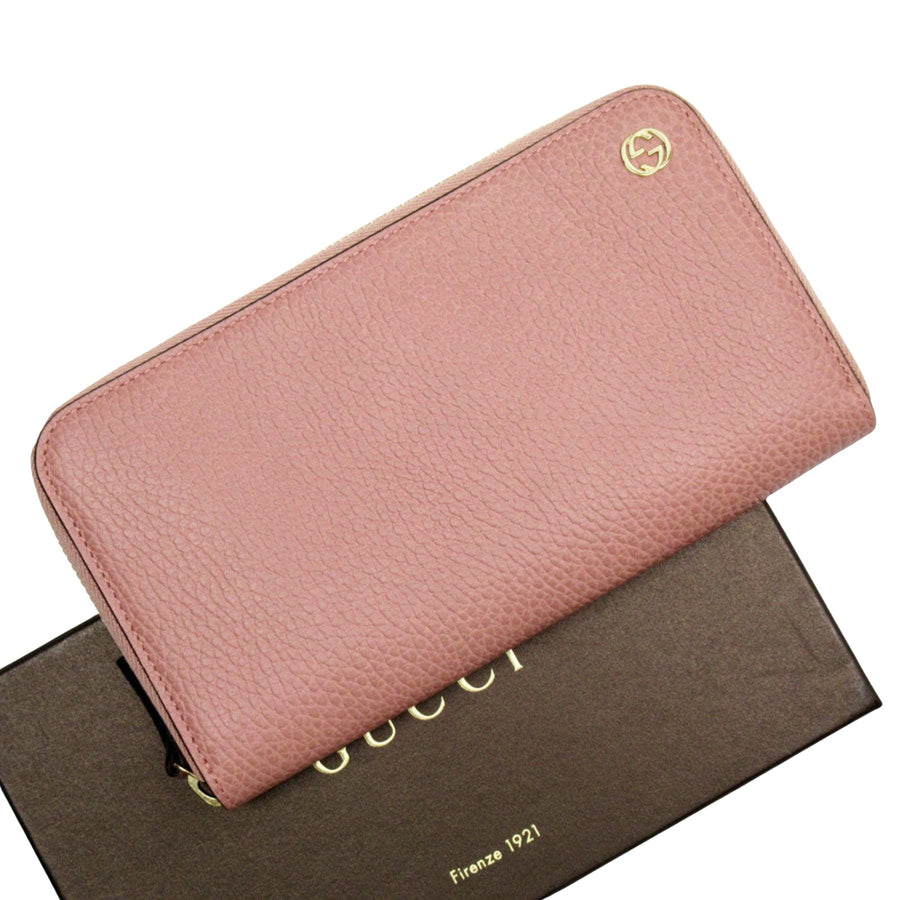 Gucci Women Zip Around Wallet Pebbled Leather