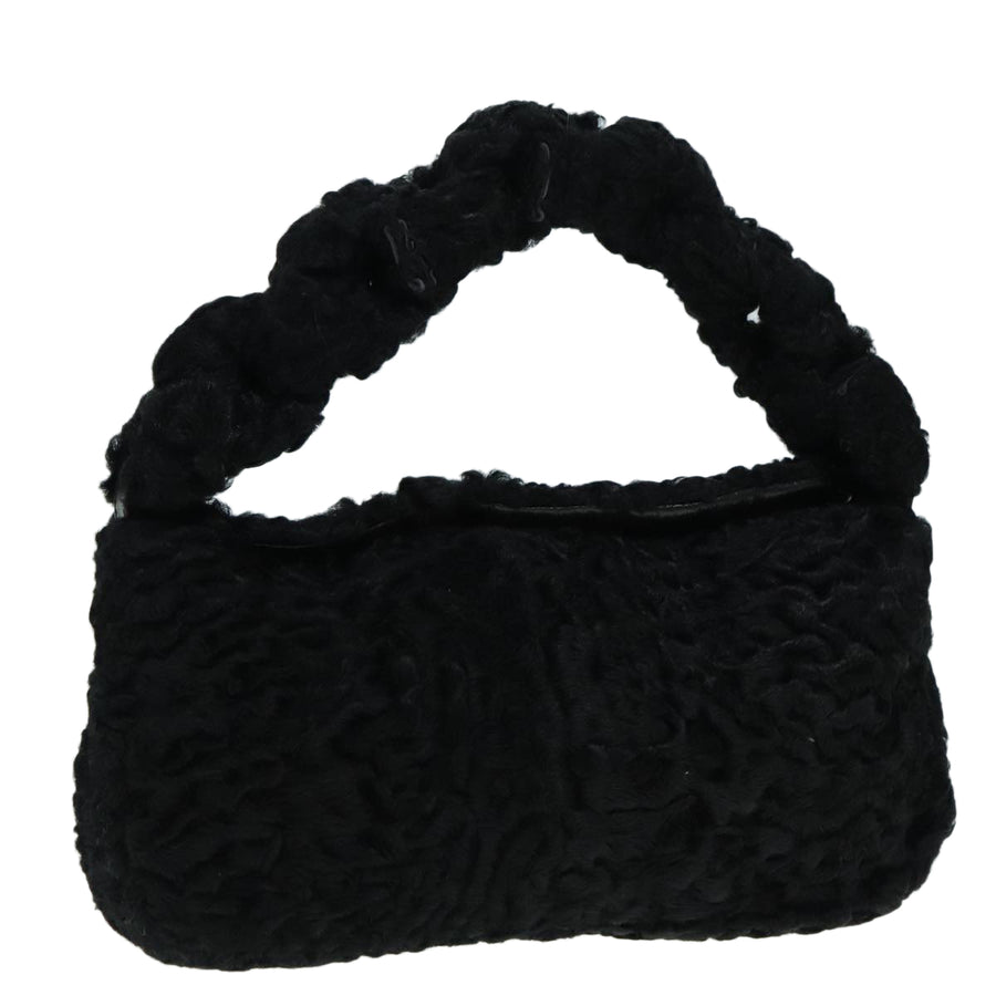 Fendi hearling Bag Twited Handle Black