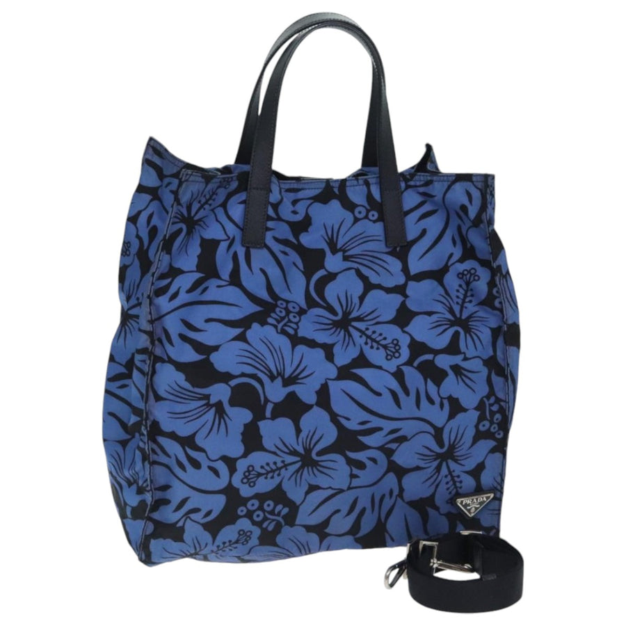Prada Hibiscus Print Tote Bag