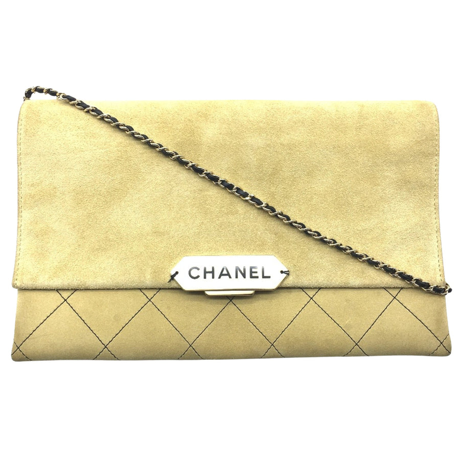 Chanel Suede Leather Chain Bag