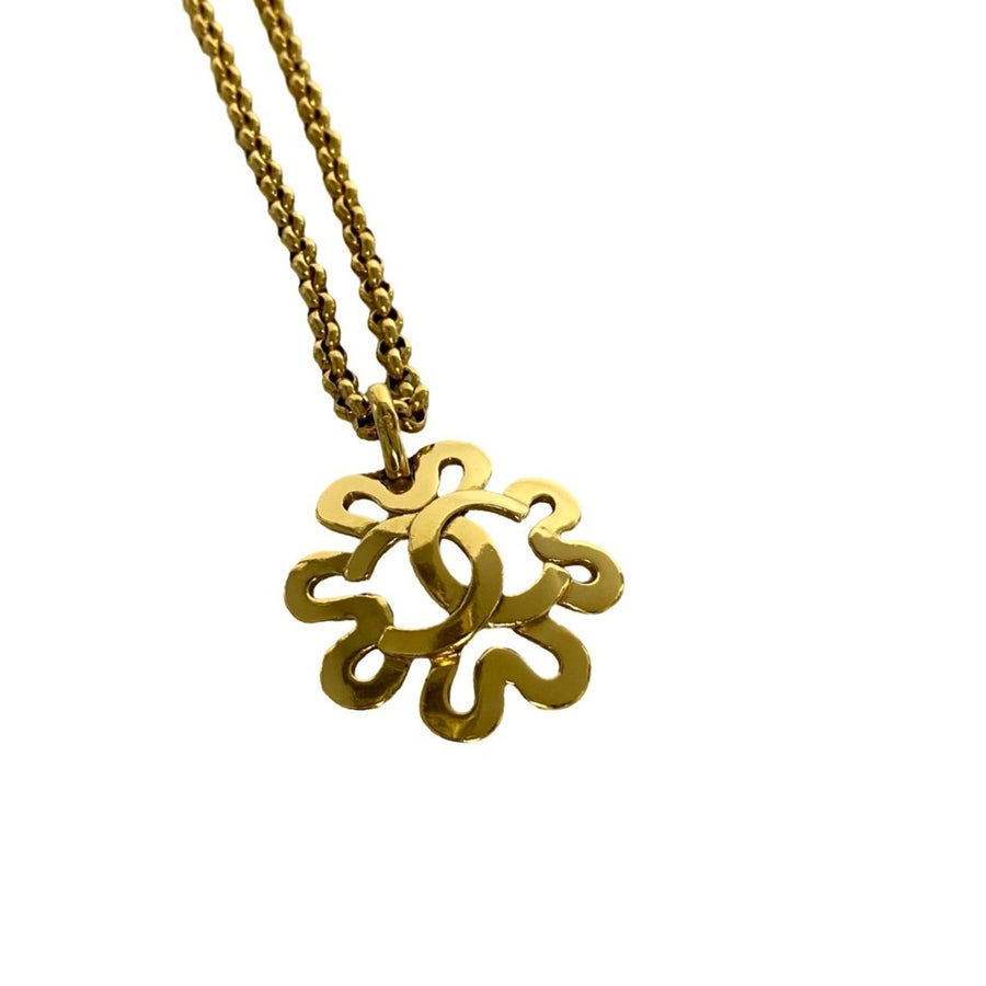 Chanel Vintage CC Logo Pendant Necklace