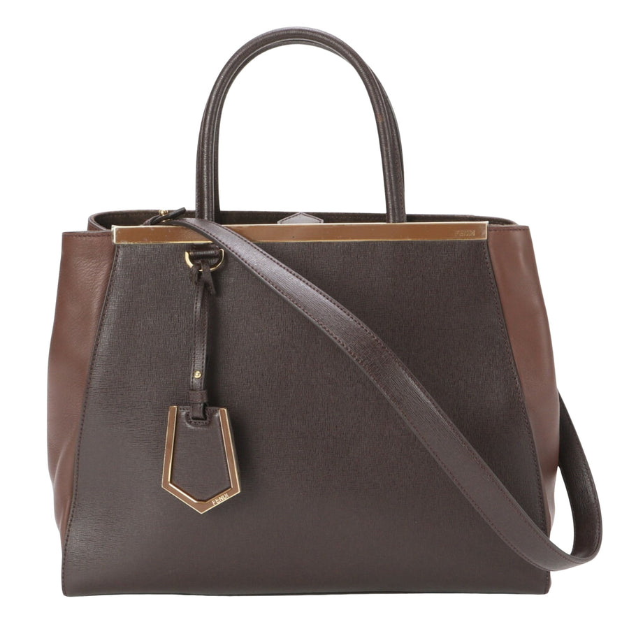 Fendi Peekaboo TwoTone Leather Tote