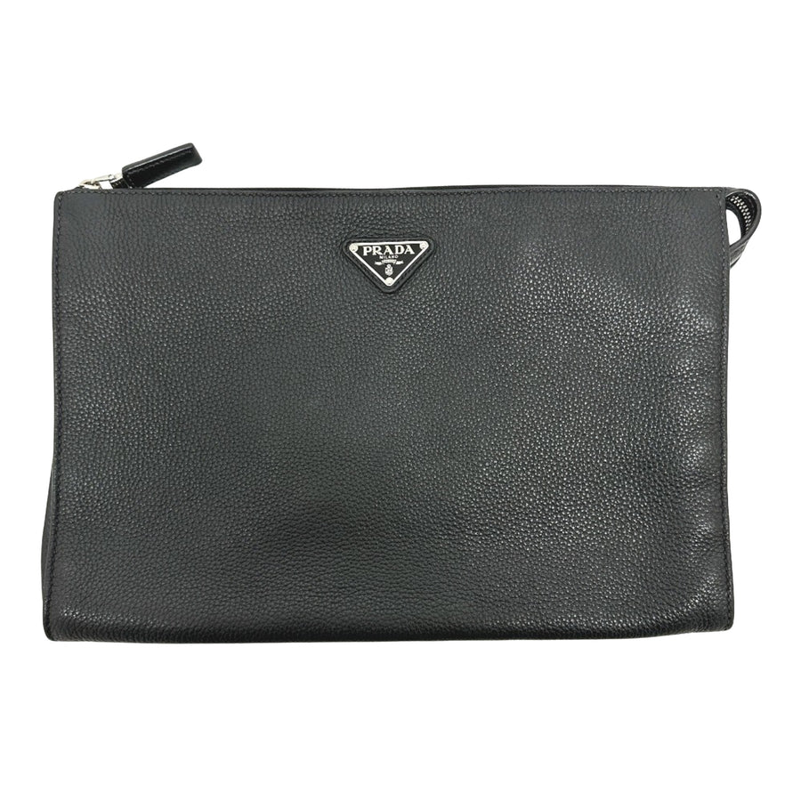 Prada Prada Saffiano Leather Clutch