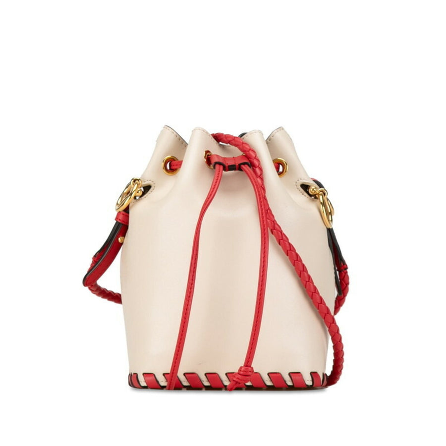 Fendi Mini Leather Bucket Bag Roma Style