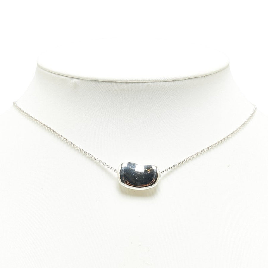 Tiffany & Co. Bean Pendant Necklace Silver