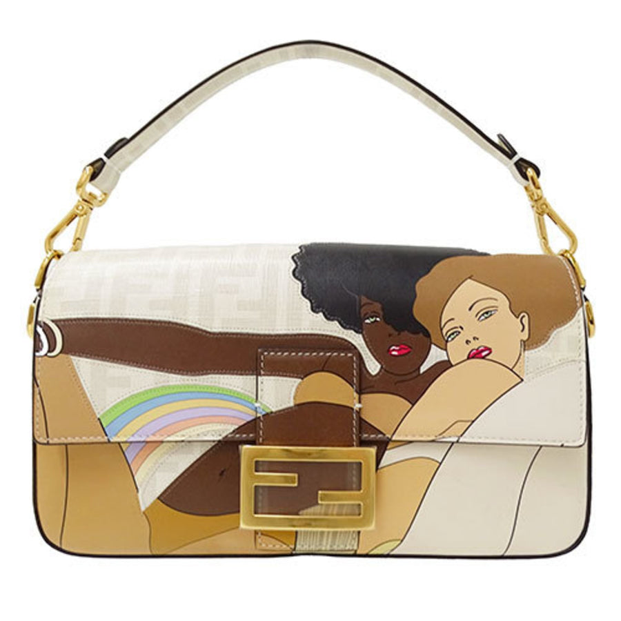 Fendi Baguette Rainbow Handbag