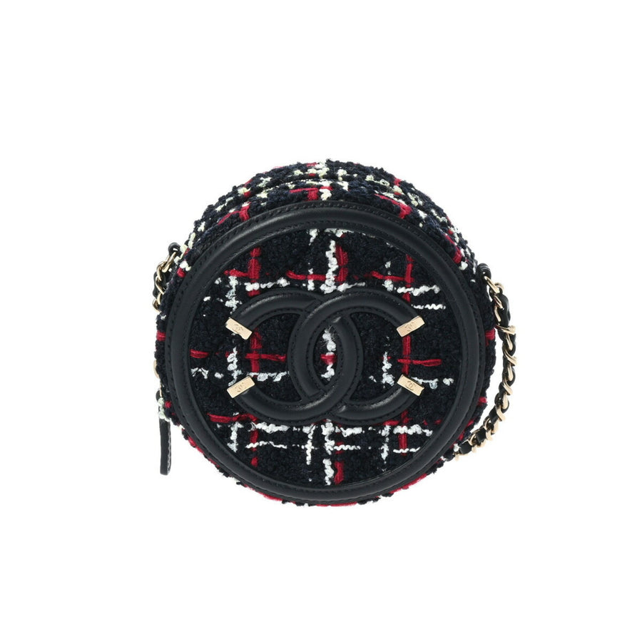 Chanel Round Tweed Chain Bag A94731