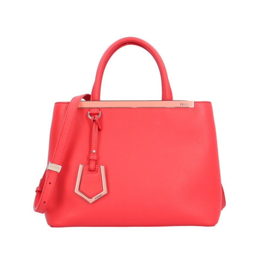 Fendi Kan I Mini  Red Leather Shopper