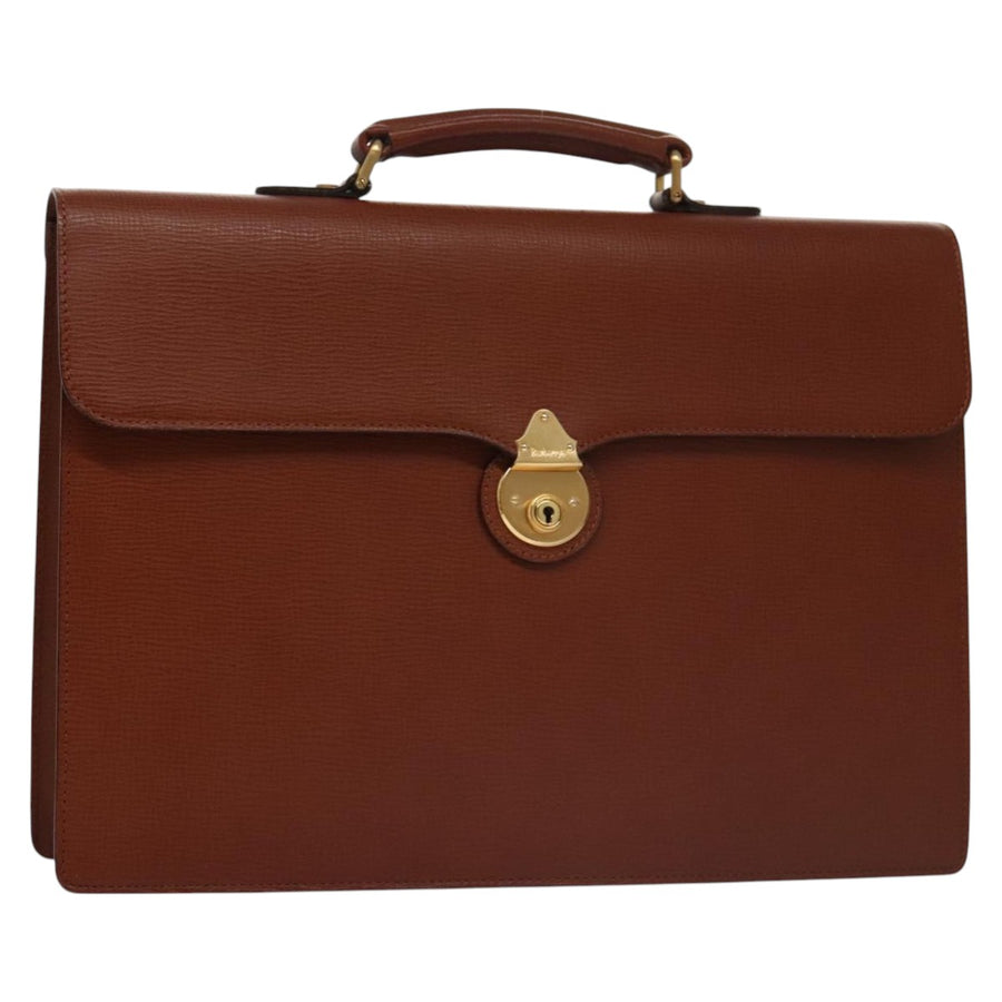 Burberry Leather Briefcase Classic Style