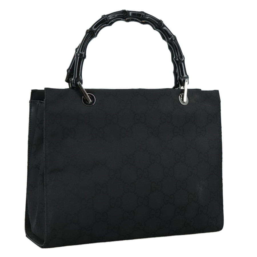 Gucci Bamboo Shopper Tote GG Canvas