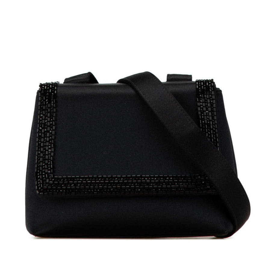 Chanel Beaded Satin Shoulder Bag