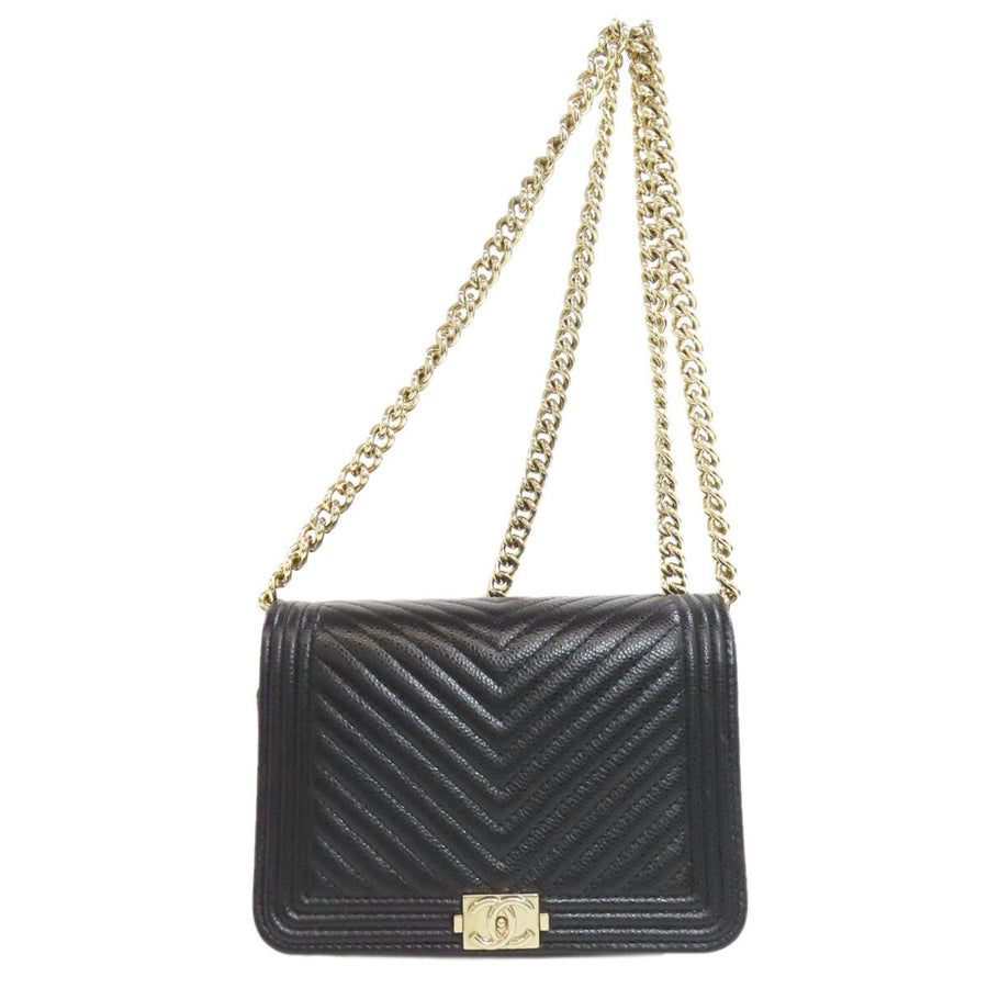 Chanel Boy Chanel Chevron Quilted Lambskin Bag