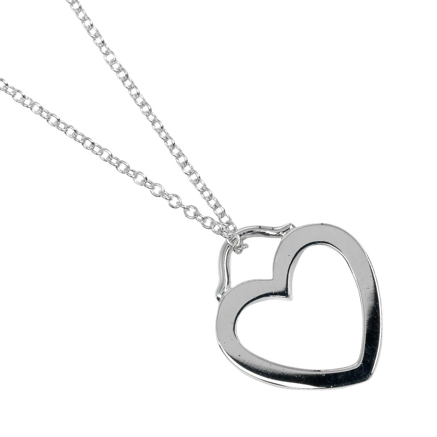 Tiffany & Co. Open Heart Pendant Necklace