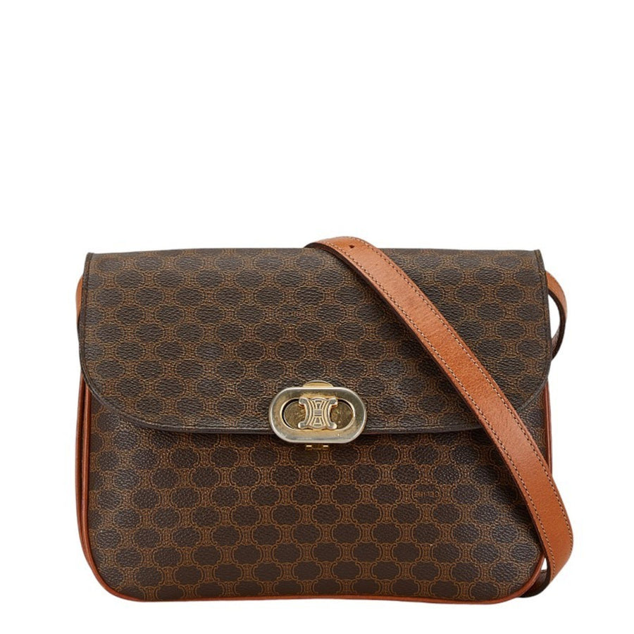 Celine Vintage Macadam Shoulder Bag