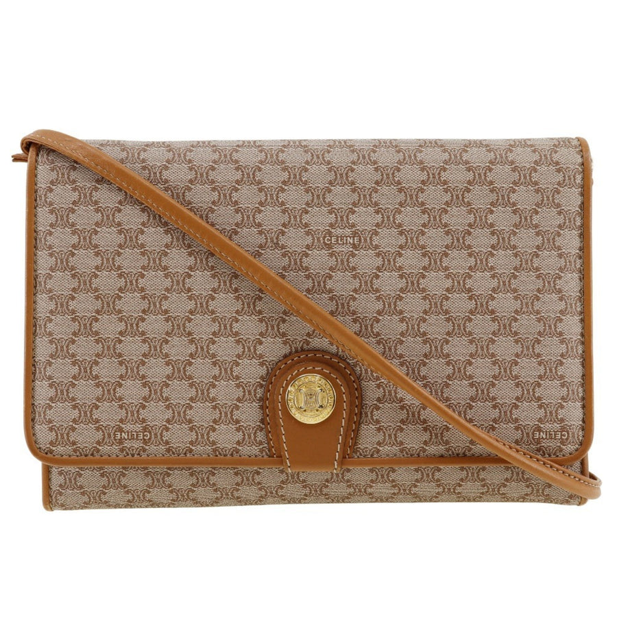 Celine Monogram Canvas Clutch Shoulder Bag