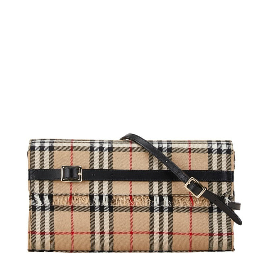 Burberry Fringed Check CrossBody Bag