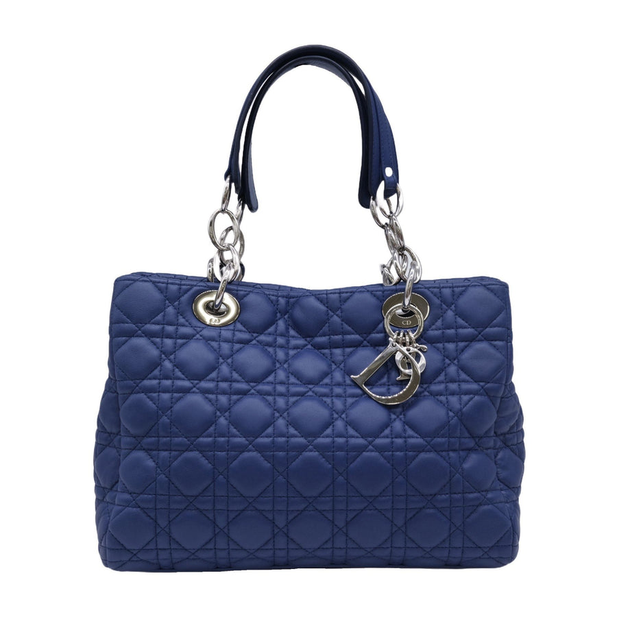 Dior Diorissimo Quilted Tote Blue