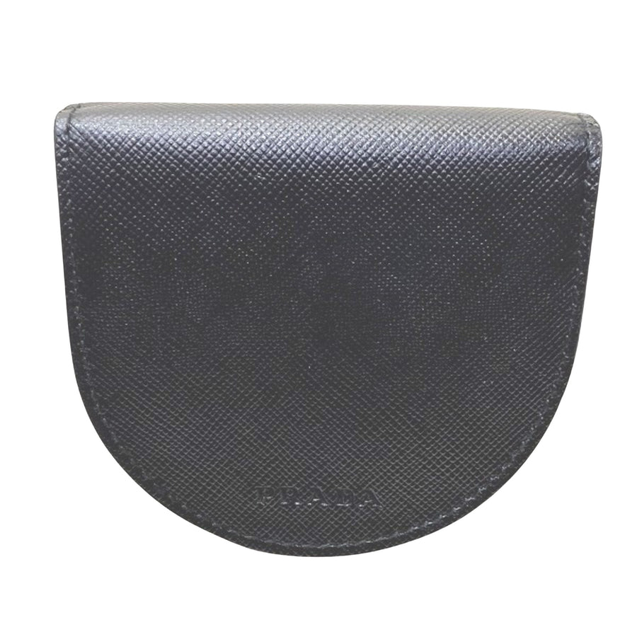 Prada Half Moon Wallet Saffiano Leather