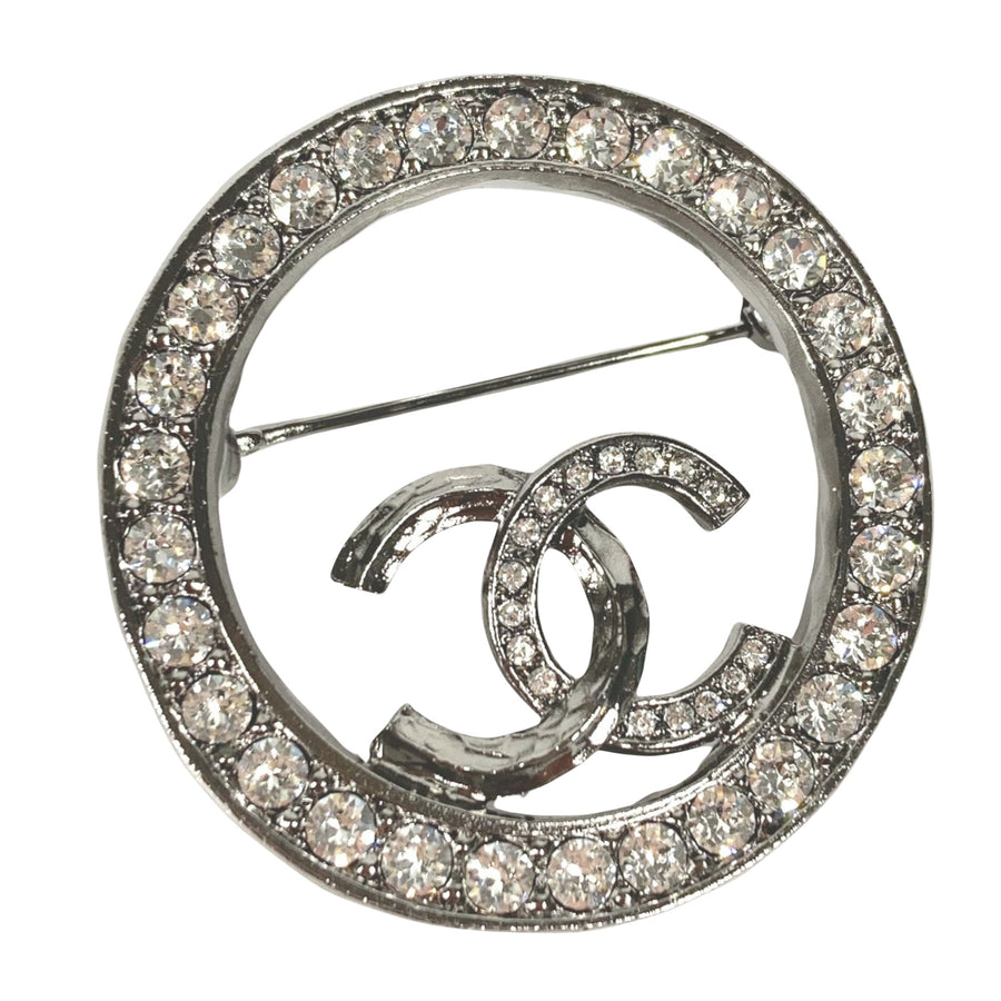 Chanel CC broochRound Crystal