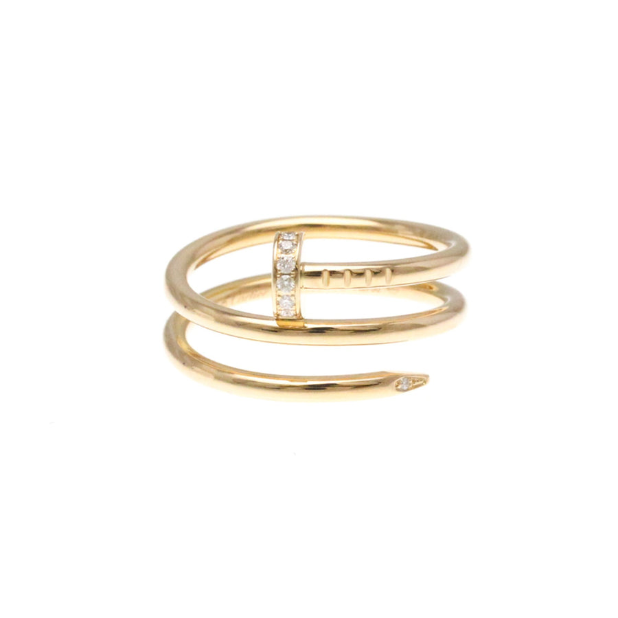 Cartier Double Ring Gold Diamond