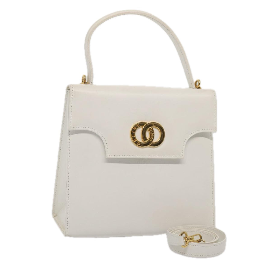Celine Vintage Double Ring Top Handle Bag