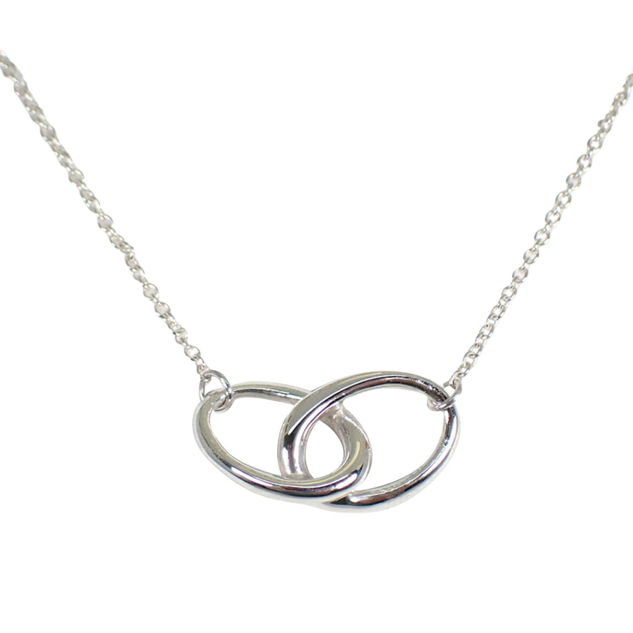 Tiffany & Co. Interlocking Circles Pendant Necklace Silver