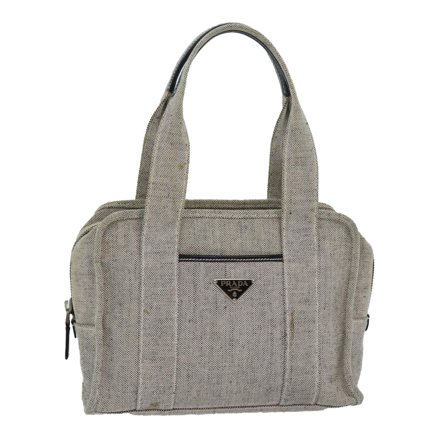Prada Beige Canvas Handbag