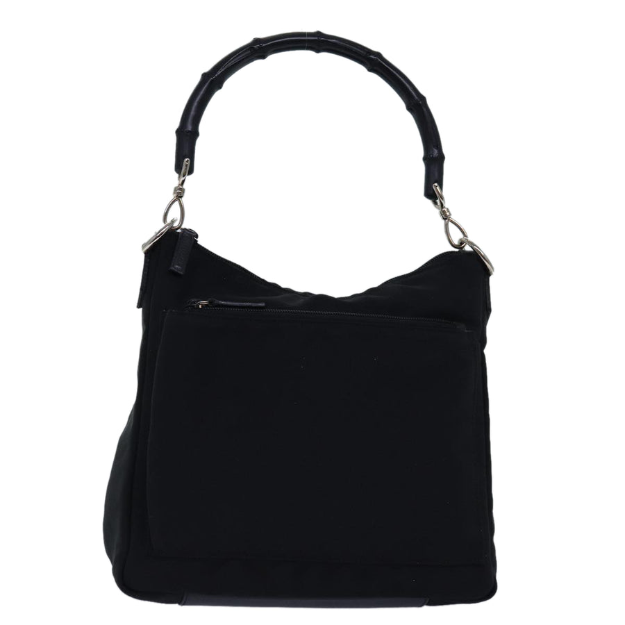 Gucci Bamboo Shopper Tote Black Nylon