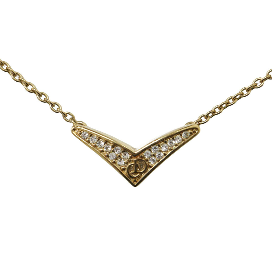 Dior VShaped Necklace CD Logo