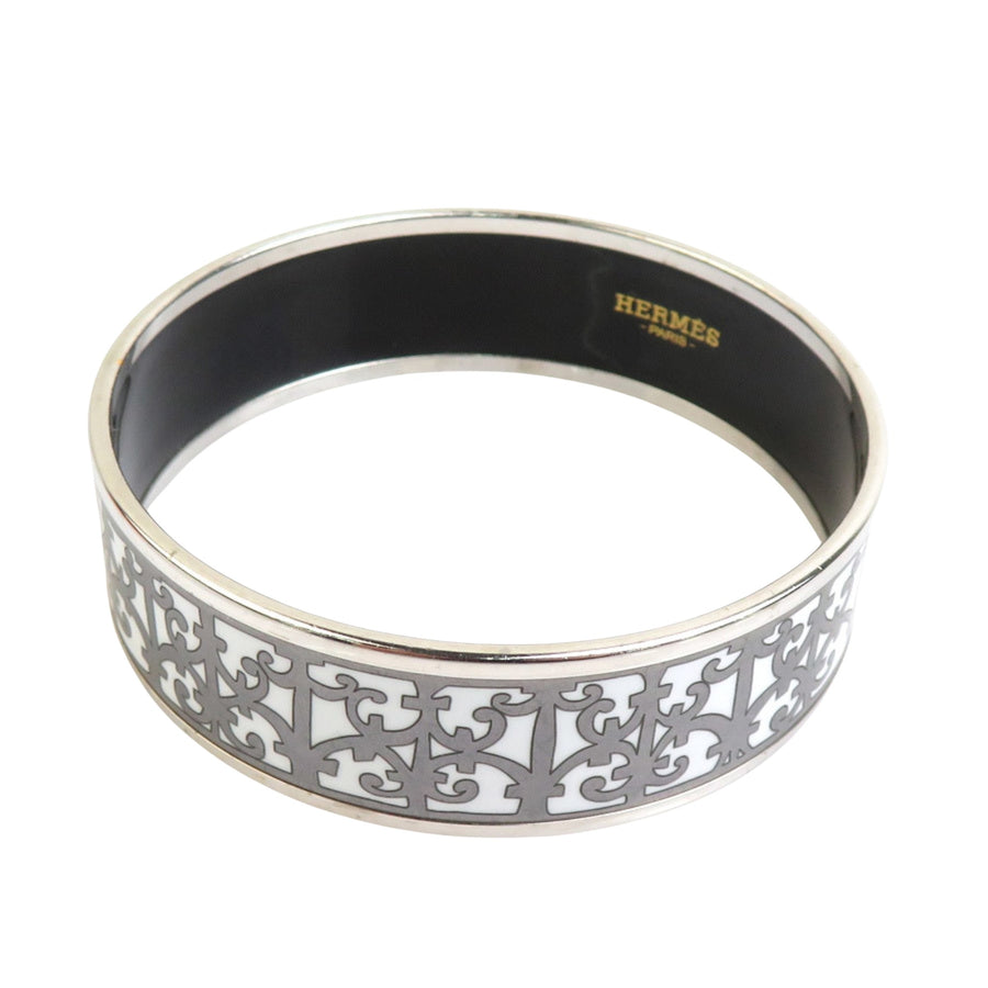 Hermes Kelly Enamel Bracelet Damier Design