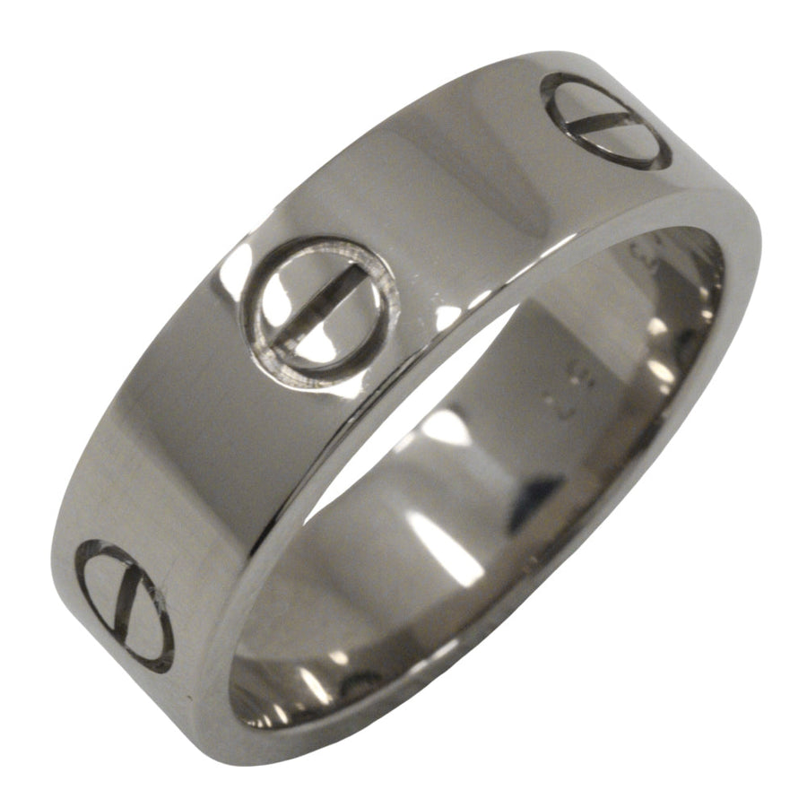 Cartier Love Ring Classic Platinum Band