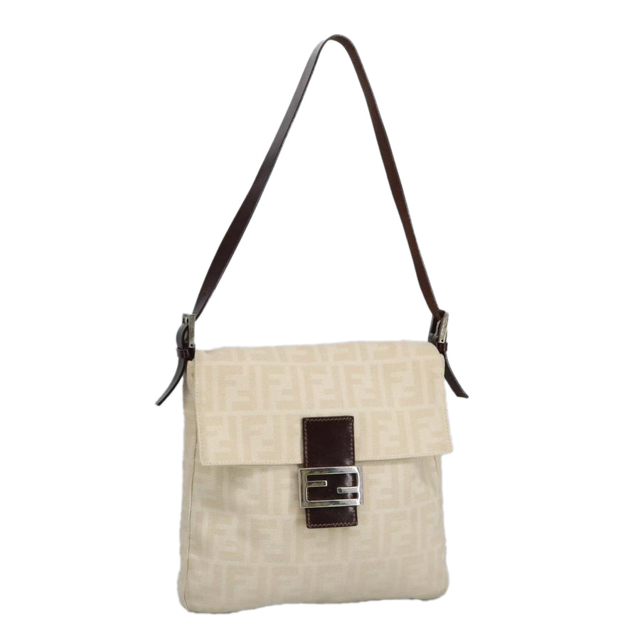 Fendi Baguette Shoulder Bag FF Zucca Style