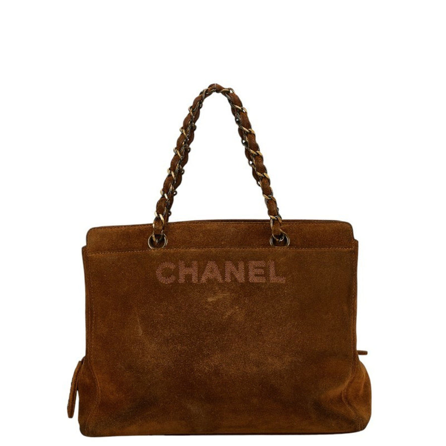Chanel uede Tote Bag Chain trap