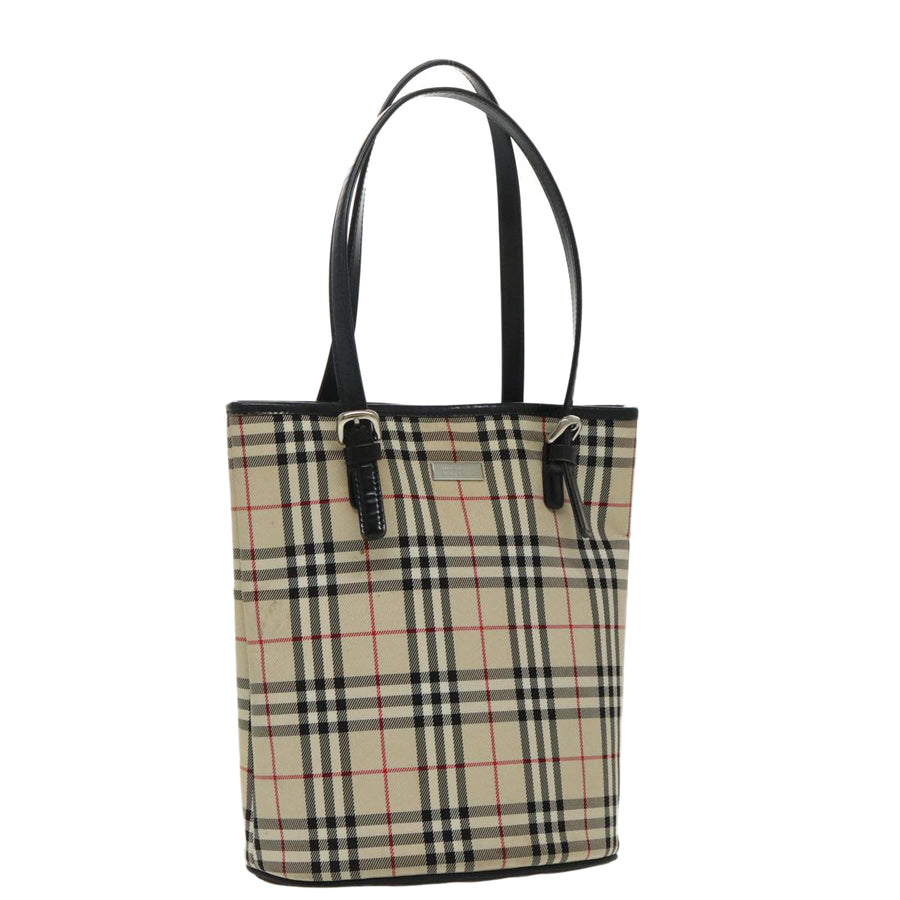 Burberry Beige Check Tote Classic Canvas Tote